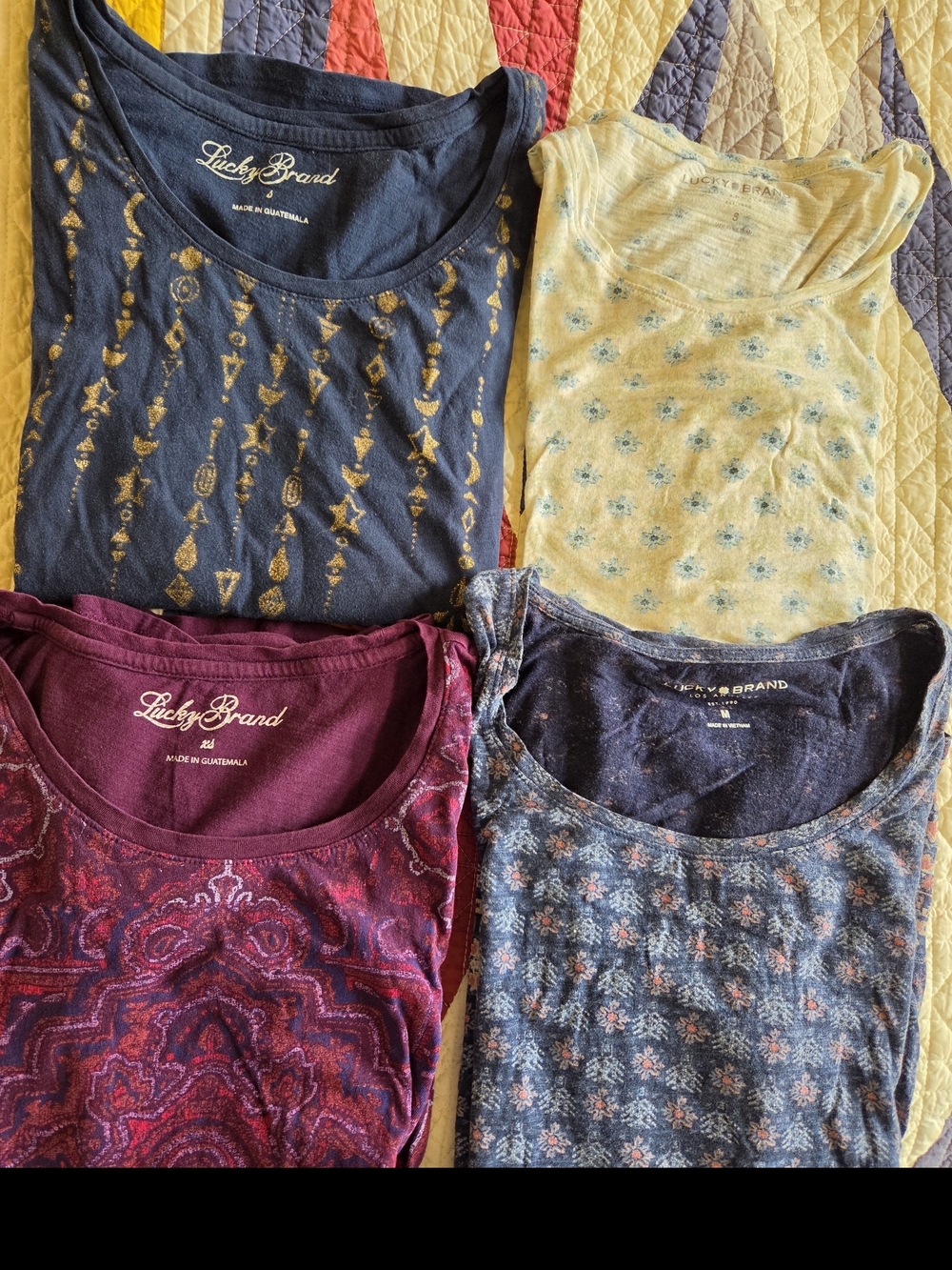 Lot of Four Lucky Brand Tshirts